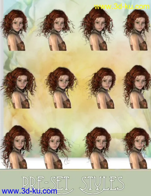 Lucrezia Locks Hair模型的图片6