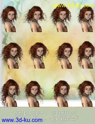 3D打印模型Lucrezia Locks Hair的图片