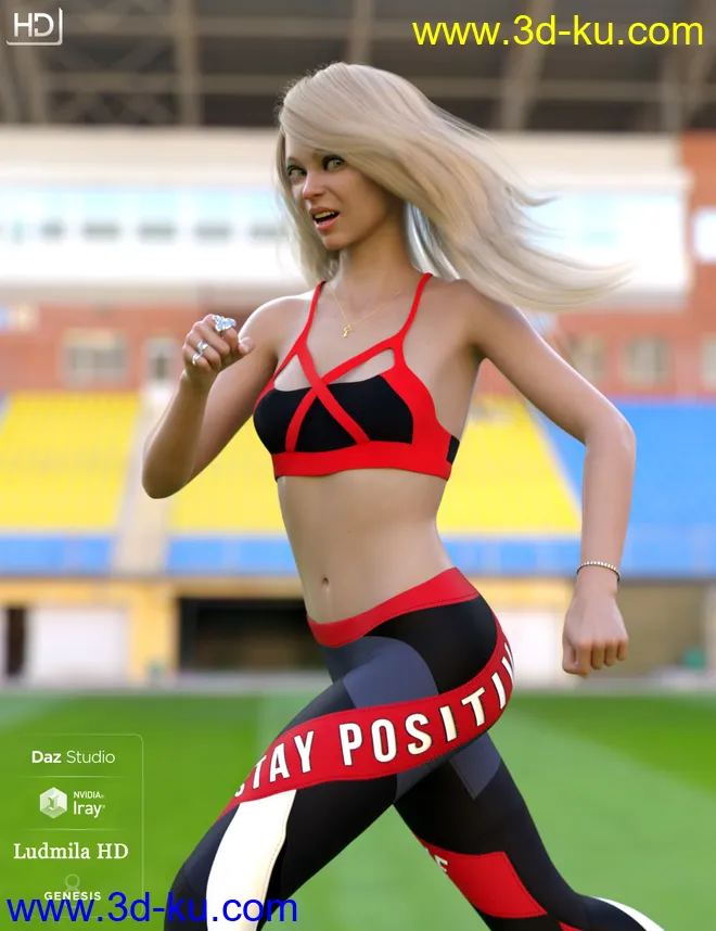 Ludmila HD For Genesis 8 Female模型的图片5