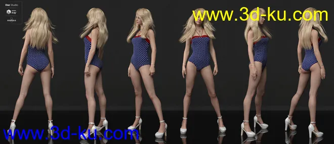 Ludmila HD For Genesis 8 Female模型的图片6