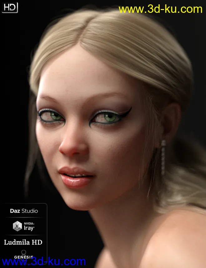 Ludmila HD For Genesis 8 Female模型的图片11