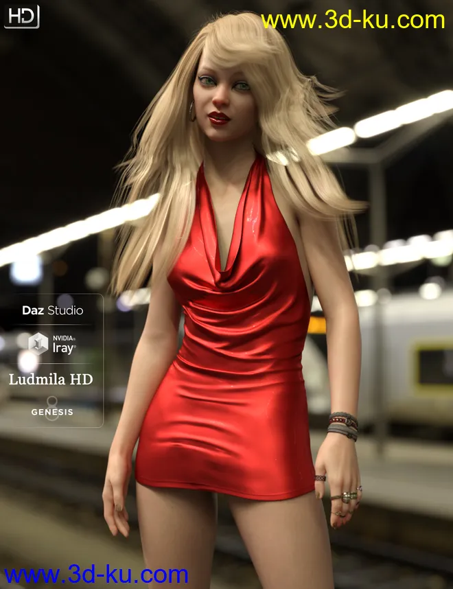 Ludmila HD For Genesis 8 Female模型的图片17