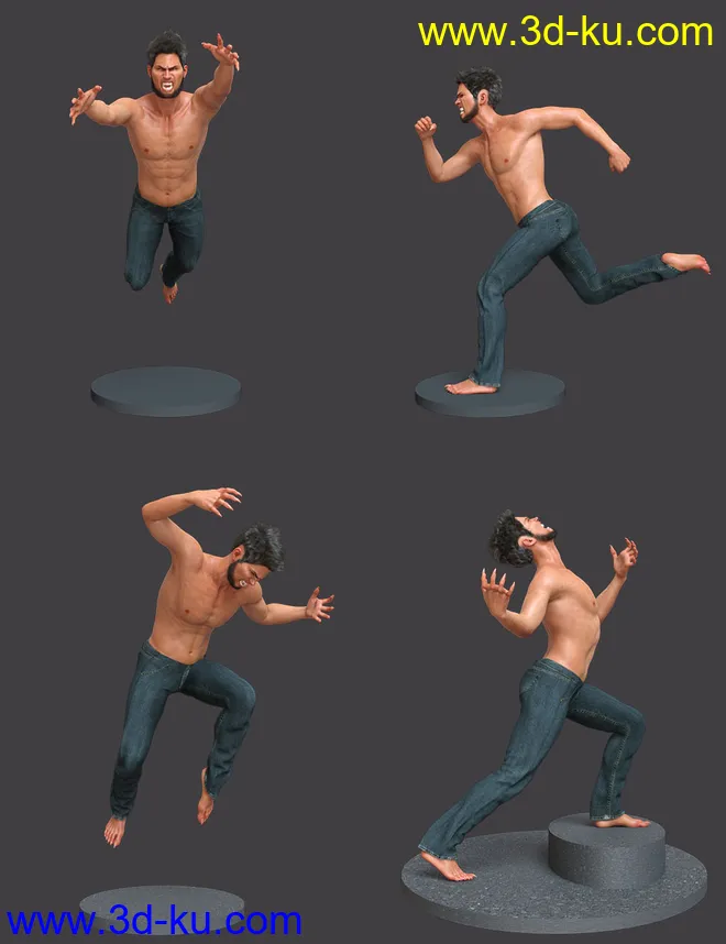 Lupine Poses for Genesis 8 Male模型的图片4