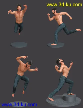 3D打印模型Lupine Poses for Genesis 8 Male的图片