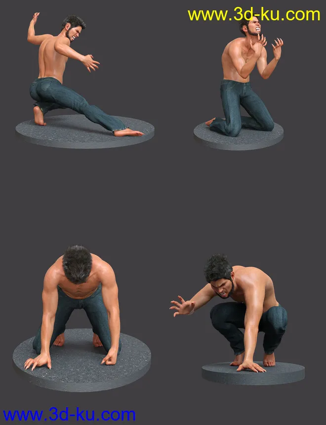 Lupine Poses for Genesis 8 Male模型的图片5