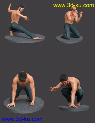 3D打印模型Lupine Poses for Genesis 8 Male的图片