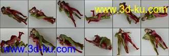 3D打印模型Lying Embracing Poses for Genesis 8的图片