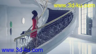 3D打印模型Lynelle For Genesis 8 Female And Hollywood Mansion的图片