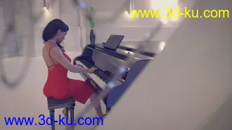 3D打印模型Lynelle For Genesis 8 Female And Hollywood Mansion的图片