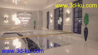 3D打印模型Lynelle For Genesis 8 Female And Hollywood Mansion的图片