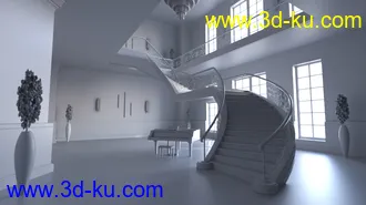 3D打印模型Lynelle For Genesis 8 Female And Hollywood Mansion的图片