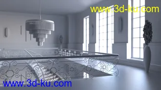 3D打印模型Lynelle For Genesis 8 Female And Hollywood Mansion的图片