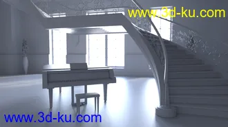 3D打印模型Lynelle For Genesis 8 Female And Hollywood Mansion的图片