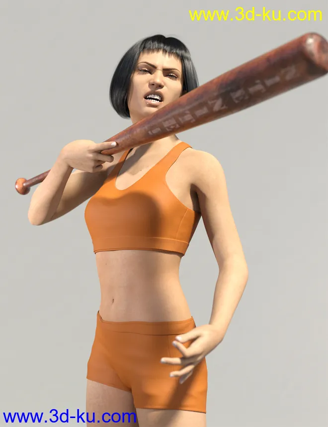 MadBat Prop Poses and Expressions for Genesis 8 Female模型的图片7