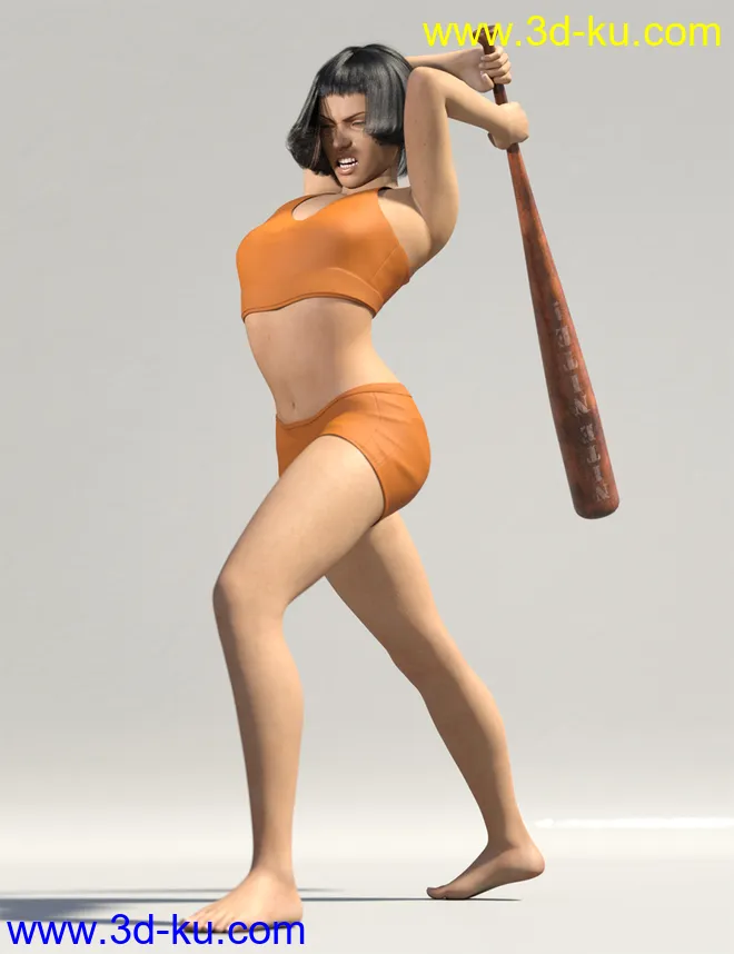 MadBat Prop Poses and Expressions for Genesis 8 Female模型的图片8