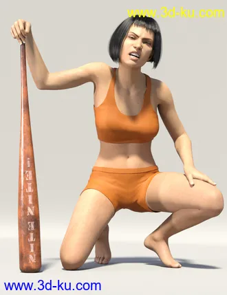 3D打印模型MadBat Prop Poses and Expressions for Genesis 8 Female的图片