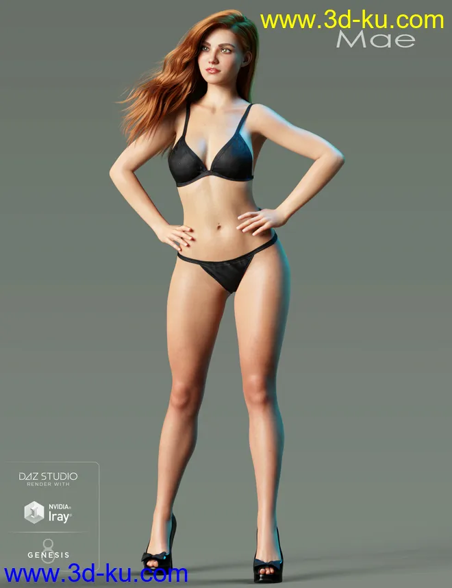 Mae HD for Genesis 8 Female模型的图片3