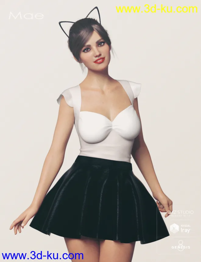 Mae HD for Genesis 8 Female模型的图片6
