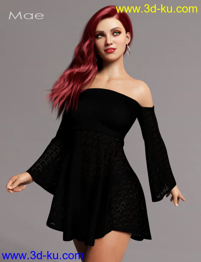 Mae HD for Genesis 8 Female模型的图片7