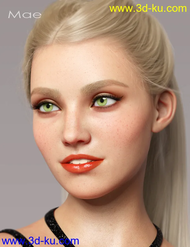 Mae HD for Genesis 8 Female模型的图片9