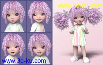 3D打印模型Make A Face Expressions for Bugga Boo for Genesis 8 Female的图片