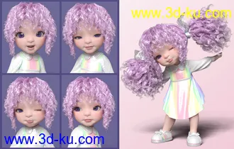 3D打印模型Make A Face Expressions for Bugga Boo for Genesis 8 Female的图片