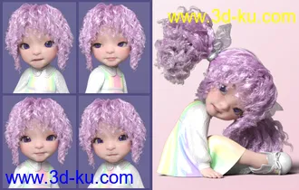 3D打印模型Make A Face Expressions for Bugga Boo for Genesis 8 Female的图片