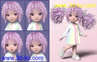 3D打印模型Make A Face Expressions for Bugga Boo for Genesis 8 Female的图片