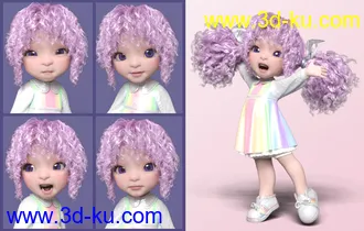 3D打印模型Make A Face Expressions for Bugga Boo for Genesis 8 Female的图片