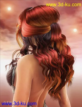 3D打印模型Mane Concern - Allessa Hair的图片