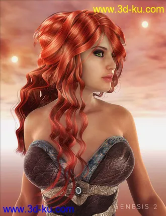 3D打印模型Mane Concern - Allessa Hair的图片