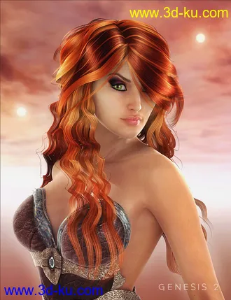 3D打印模型Mane Concern - Allessa Hair的图片