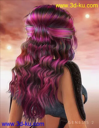 3D打印模型Mane Concern - Allessa Hair的图片