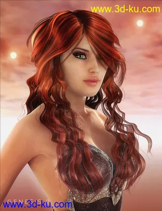 3D打印模型Mane Concern - Allessa Hair的图片