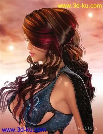 3D打印模型Mane Concern - Allessa Hair的图片