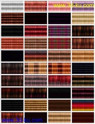 3D打印模型Mane Concern - Allessa Hair的图片