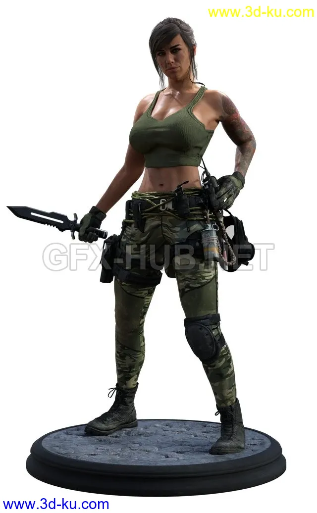 Mara COD MW 2019 in Daz G8F模型的图片1