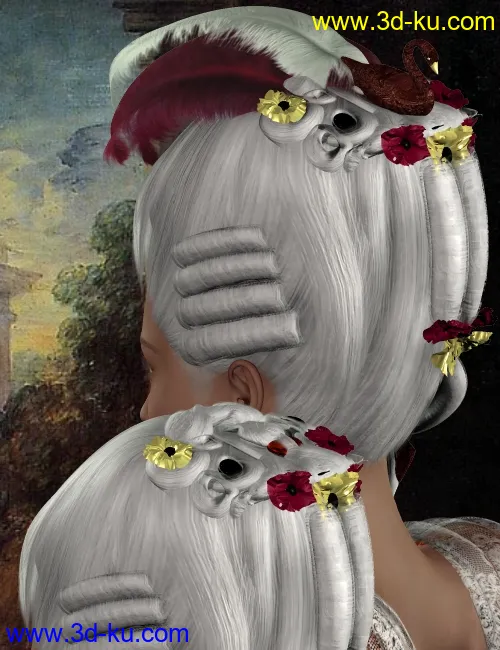 Marie Louise Hair and Wig模型的图片1