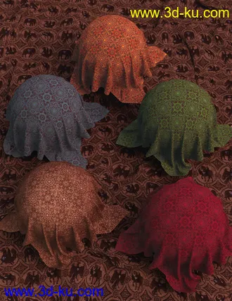 3D打印模型Marvellous Medieval Fabric Iray Shaders的图片