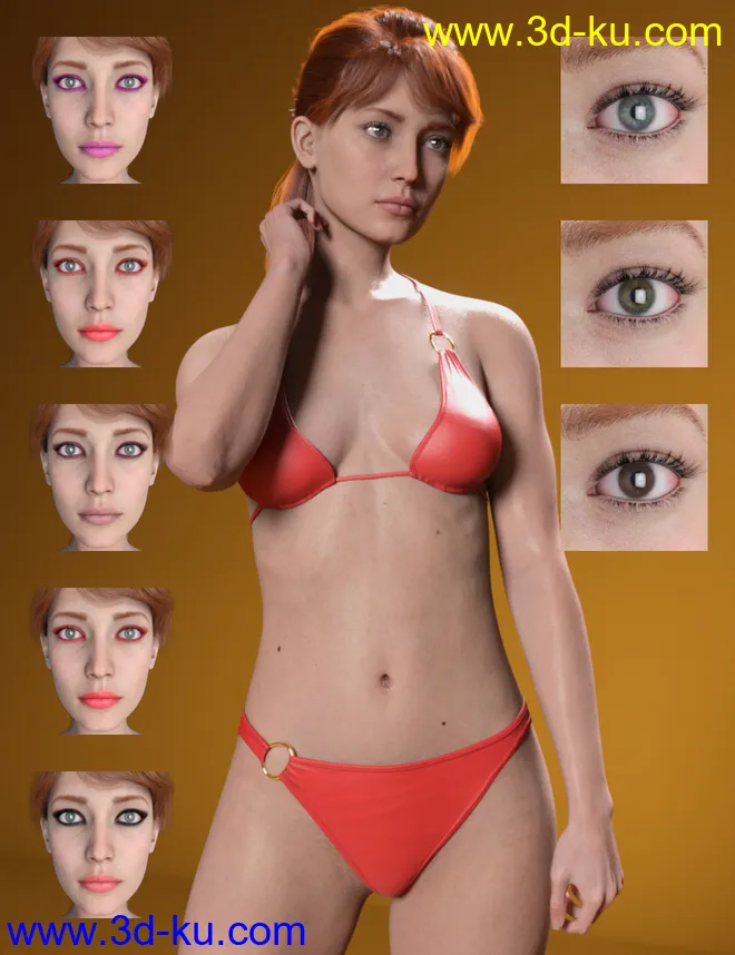 Mary HD and Expression for Genesis 8 Female模型的图片8