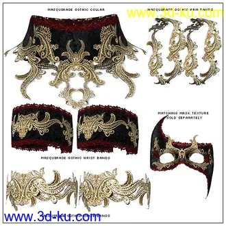 3D打印模型Masquerade Fantasy for the Fantasy Collar的图片