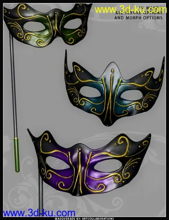 3D打印模型Masquerade Masks的图片