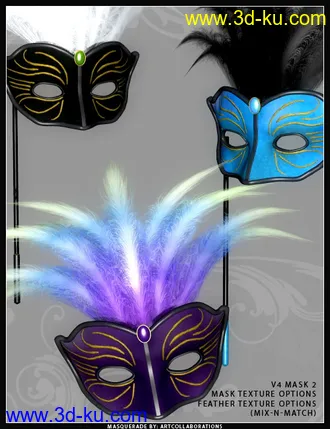 3D打印模型Masquerade Masks的图片