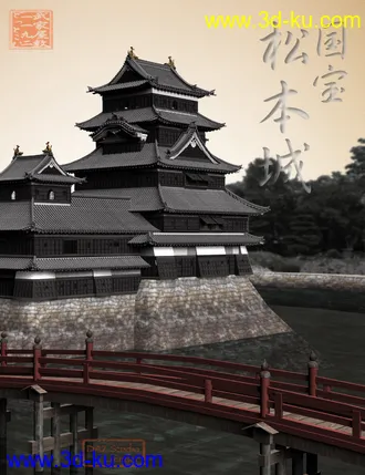 3D打印模型Matsumoto Castle的图片