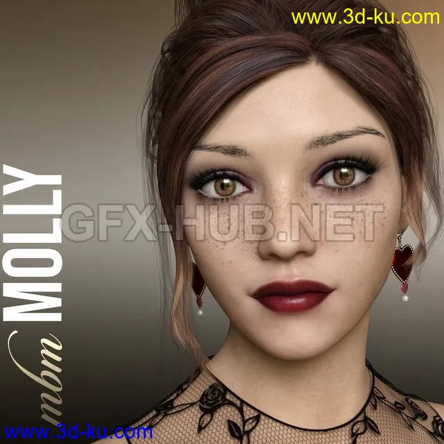 MbM Molly for Genesis 3 & 8 Female模型的图片1