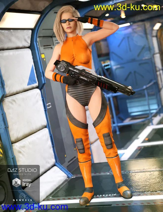 Mech Girl for Genesis 3 Female(s)模型的图片2