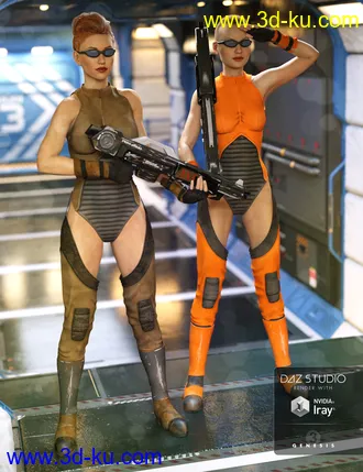 3D打印模型Mech Girl for Genesis 3 Female(s)的图片