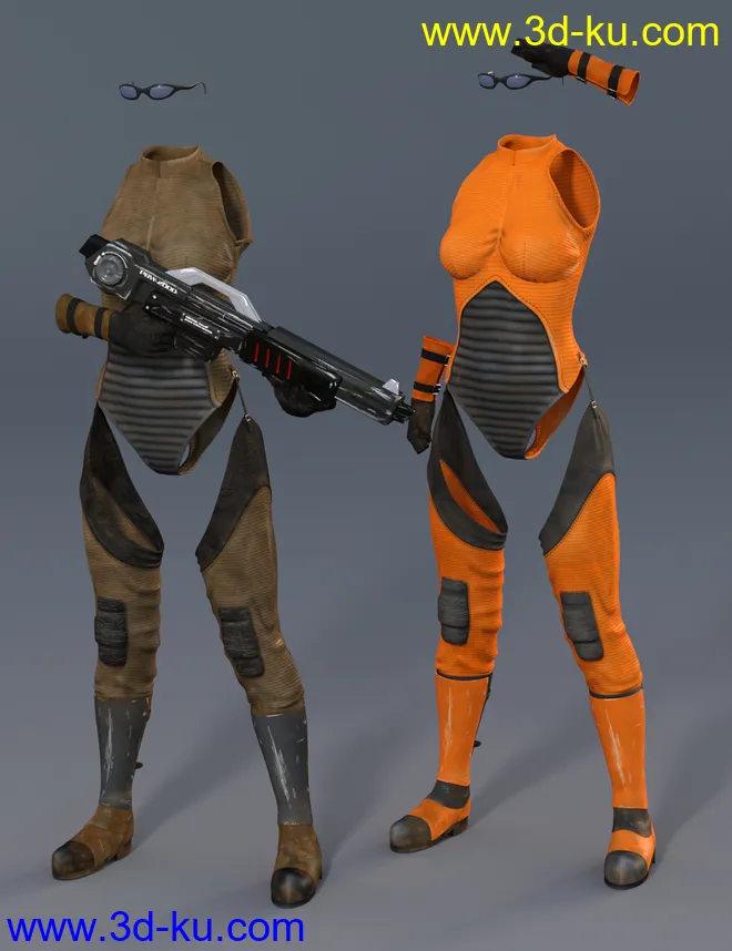 Mech Girl for Genesis 3 Female(s)模型的图片5