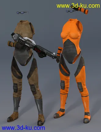 3D打印模型Mech Girl for Genesis 3 Female(s)的图片