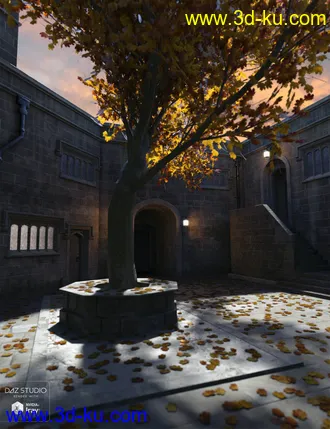 3D打印模型Medieval Courtyard的图片